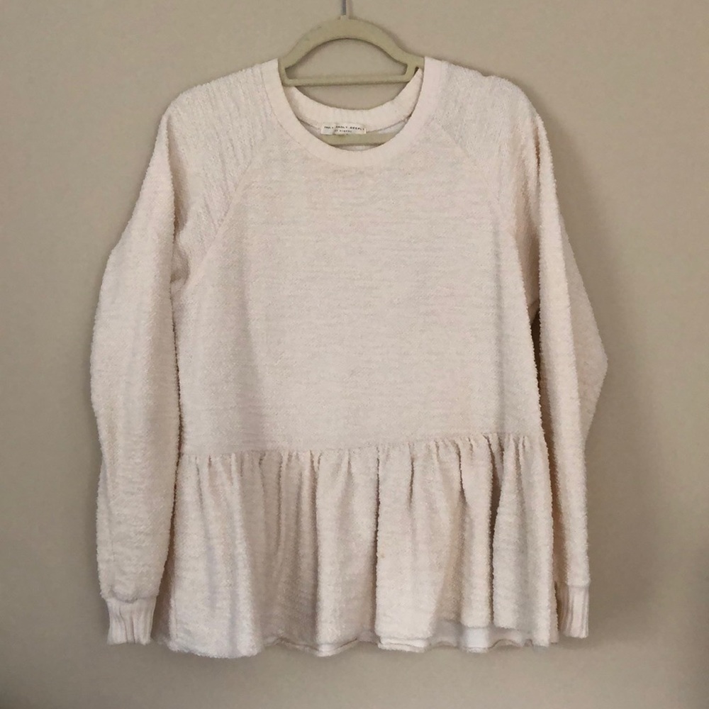 Peplum sweater top